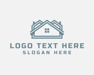Residential Housing Roof Property Logo