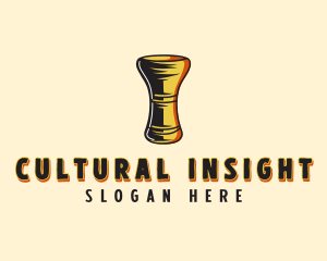 Musical African Instrument logo design