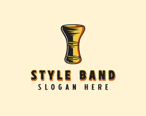 Musical African Instrument logo design