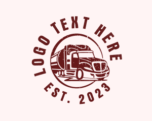 Moving Company - Logistics Delivery Vehicle logo design