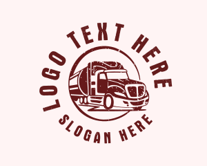 Logistics Delivery Vehicle Logo