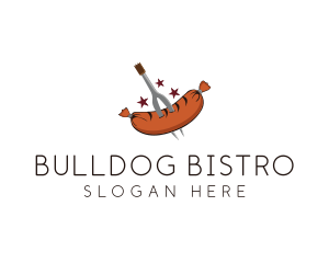 Carving Fork Sausage Deli logo design