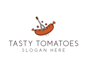 Carving Fork Sausage Deli logo design