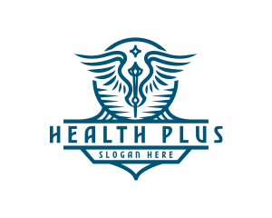 Hospital Clinic Caduceus  logo design