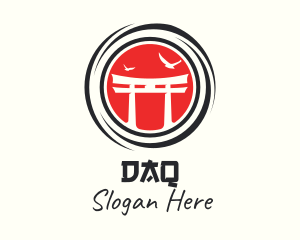 Japanese Shinto Shrine Logo