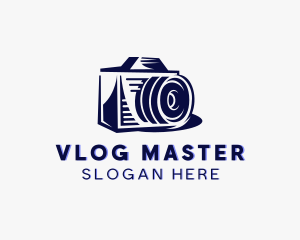 Vlogger - Camera Photography Vlogger logo design