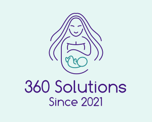 Maternity Mother Child logo design