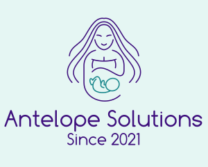 Maternity Mother Child logo design