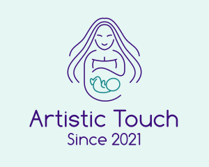 Maternity Mother Child logo design