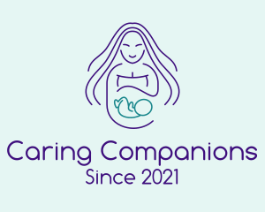 Nanny - Maternity Mother Child logo design