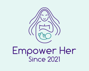 Maternity Mother Child logo design