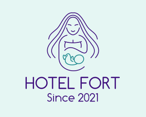 Maternity Mother Child logo design