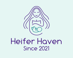 Maternity Mother Child logo design