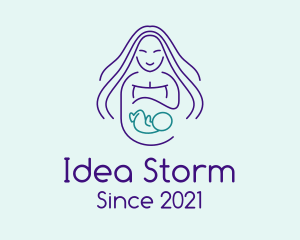 Maternity Mother Child logo design