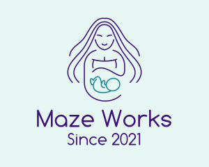 Maternity Mother Child logo design