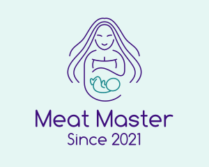 Maternity Mother Child logo design