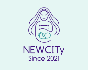 Maternity Mother Child logo design