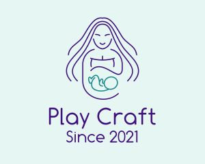 Maternity Mother Child logo design