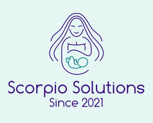 Maternity Mother Child logo design