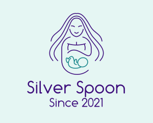 Maternity Mother Child logo design