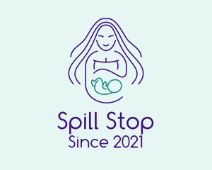 Maternity Mother Child logo design