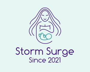 Maternity Mother Child logo design