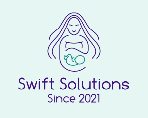 Maternity Mother Child logo design