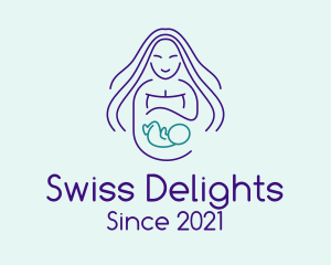 Maternity Mother Child logo design