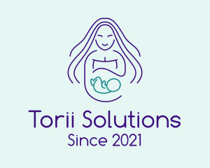 Maternity Mother Child logo design