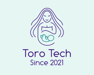 Maternity Mother Child logo design