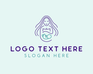 Maternity Mother Child logo design