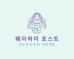 Maternity Mother Child logo design