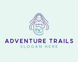 Maternity Mother Child logo design