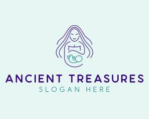 Maternity Mother Child logo design