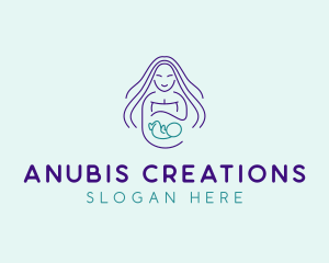 Maternity Mother Child logo design