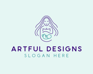 Maternity Mother Child logo design