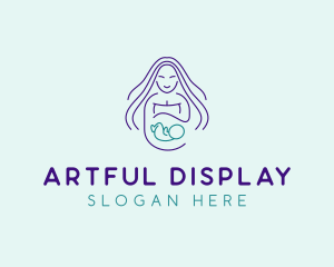 Maternity Mother Child logo design