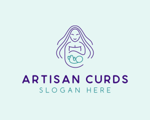 Maternity Mother Child logo design