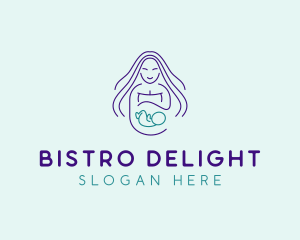 Maternity Mother Child logo design