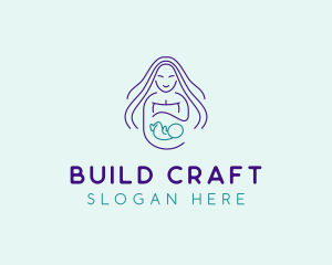 Maternity Mother Child logo design