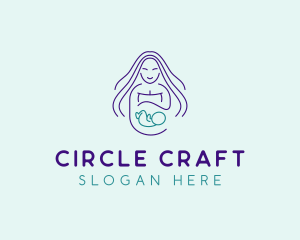 Maternity Mother Child logo design