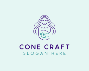 Maternity Mother Child logo design