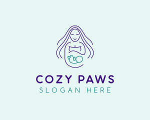 Maternity Mother Child logo design