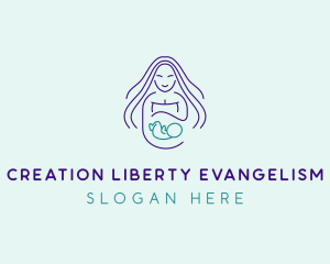 Maternity Mother Child logo design