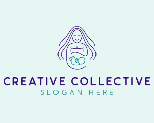 Maternity Mother Child logo design