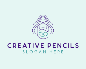 Maternity Mother Child logo design