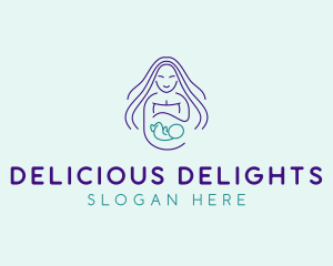 Maternity Mother Child logo design