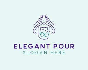 Maternity Mother Child logo design