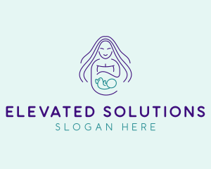 Maternity Mother Child logo design