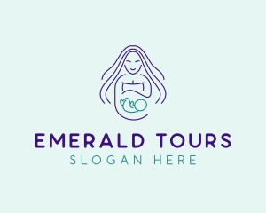 Maternity Mother Child logo design